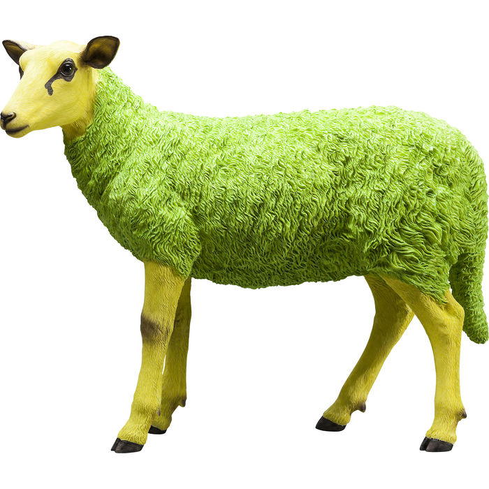 Green Sheep Figurine