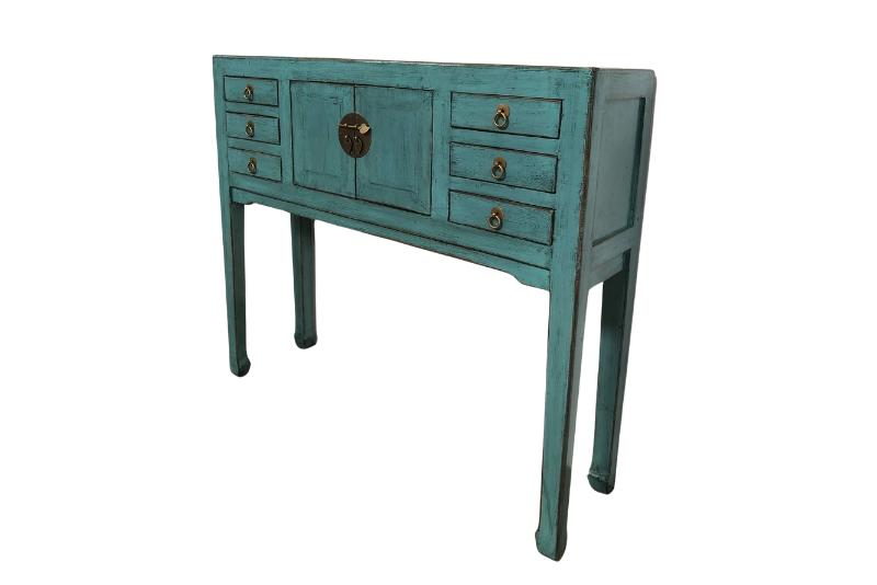 Andorra Turquoise Console Table