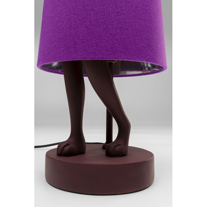 Red and Purple Rabbit Table Lamp