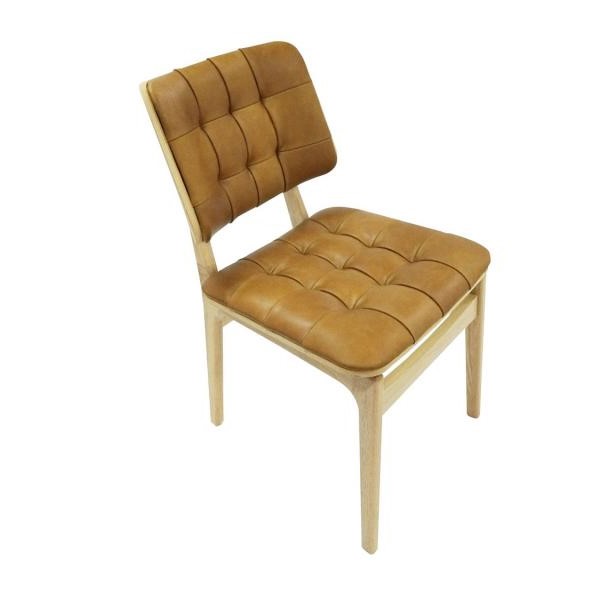 Fernvale Dining Chair Tan with Bianco Oil Legs