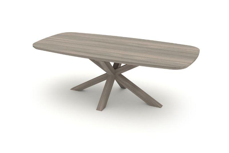 Hillsdale Ash Star Leg Table 3cm plate 200x100cm