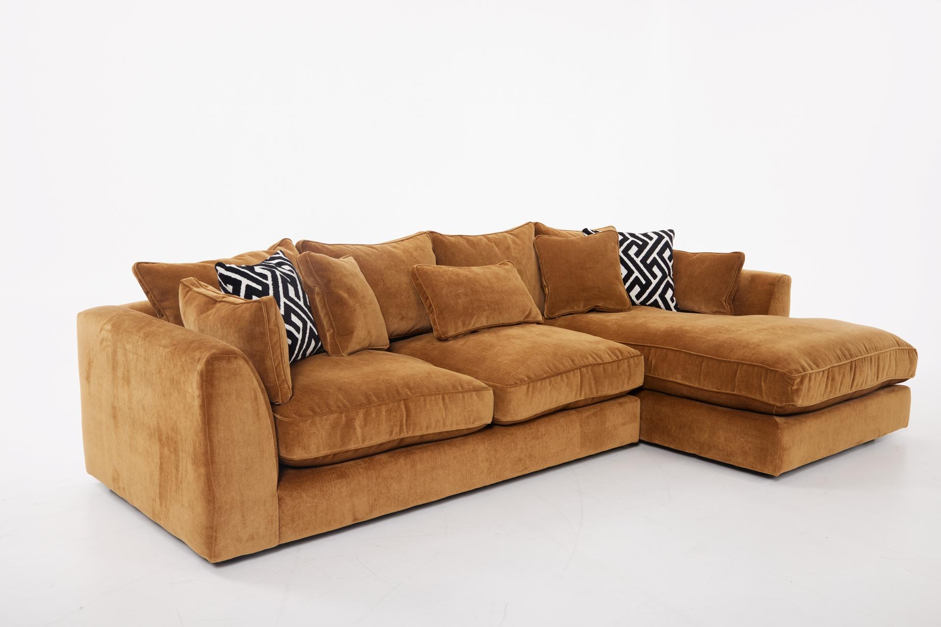 Prescott Chaise Sofa RHF Dusk Cinnamon