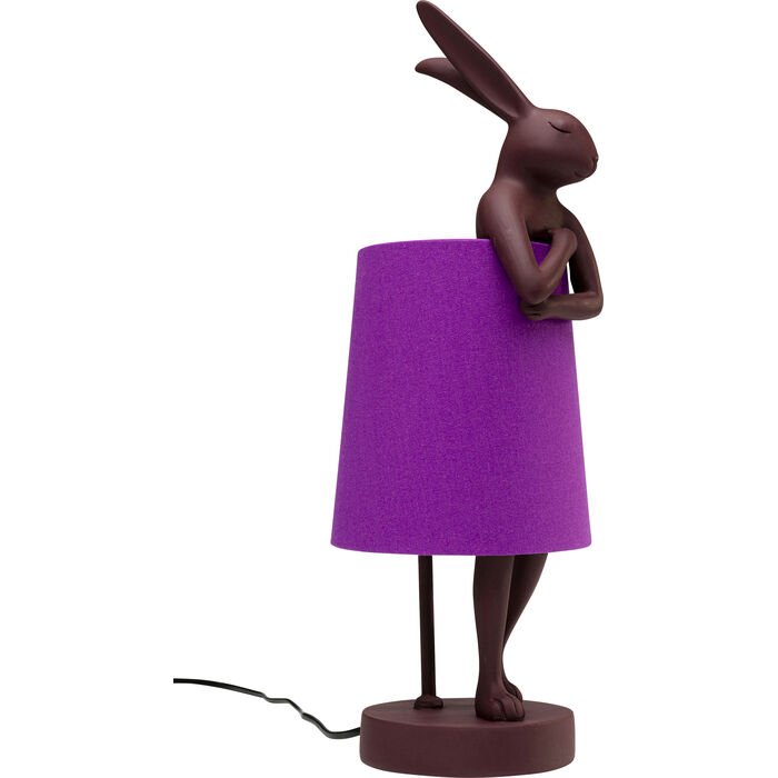 Red and Purple Rabbit Table Lamp