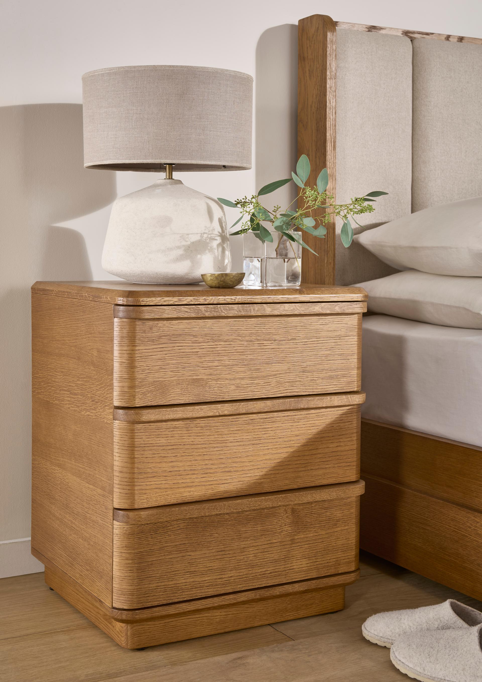 Ashgrove 3 Drawer Bedside Locker