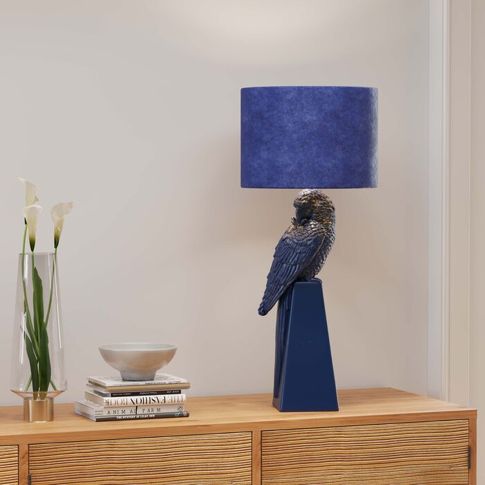 Blue Parrot Table Lamp