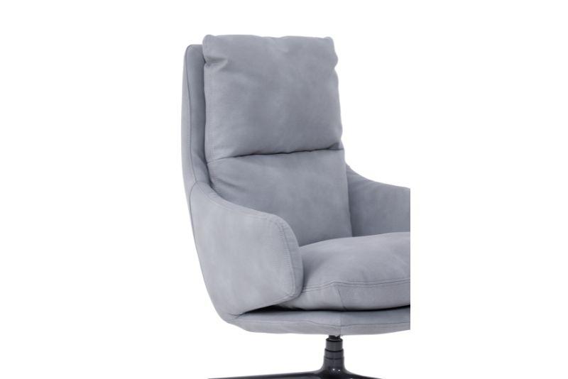 Compton Swivel Chair Silver