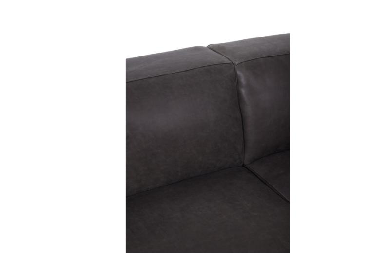 Asymmetry 4 Seater Split Sofa Native Charcoal