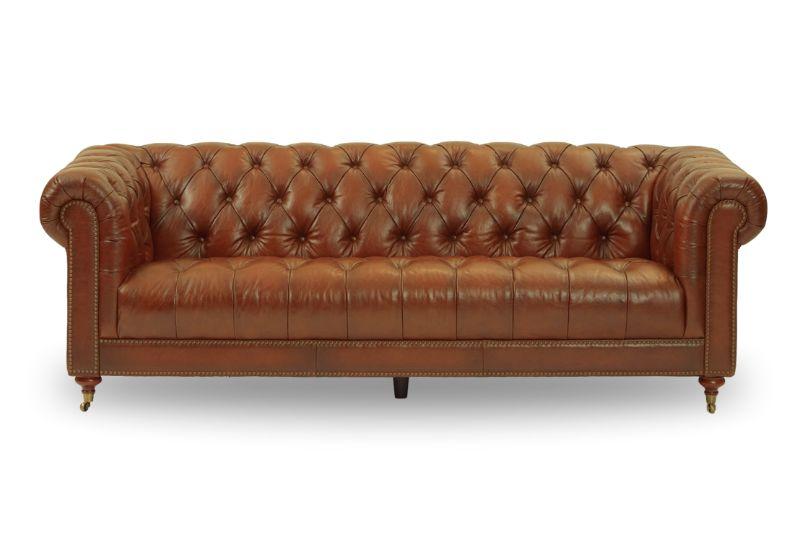 Leopold 4 Seater Sofa Brown