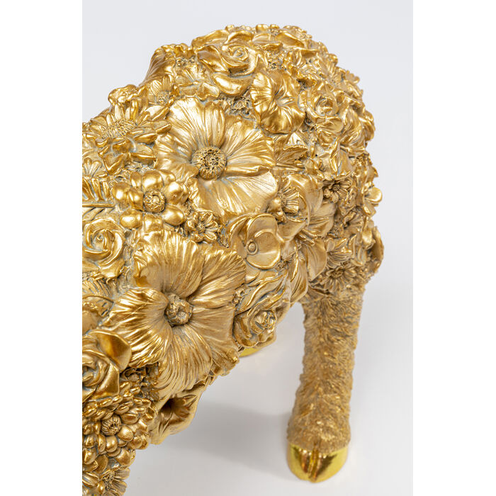 Gold Flower Sheep Table Lamp