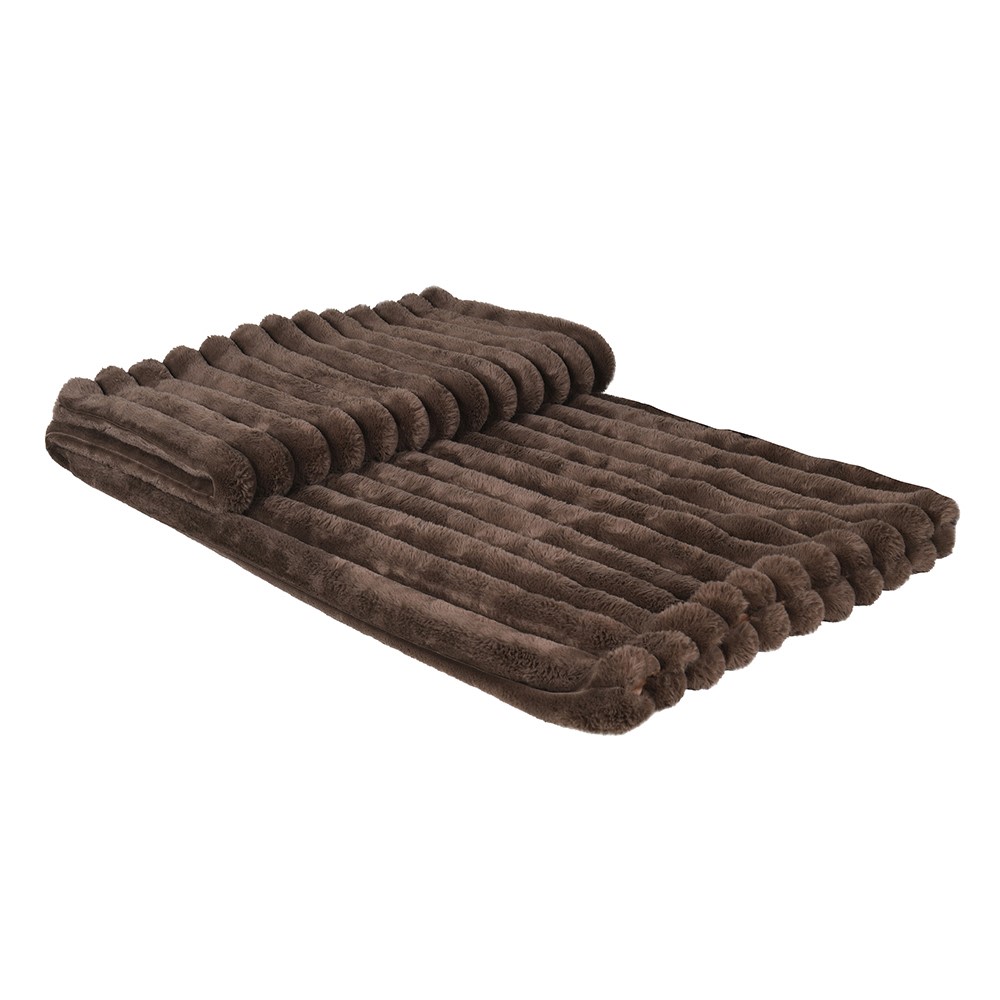 Cocoa Faux Fur Throw