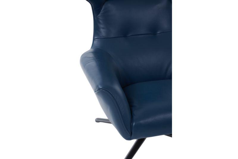 Flavio Swivel Chair Petrol Blue