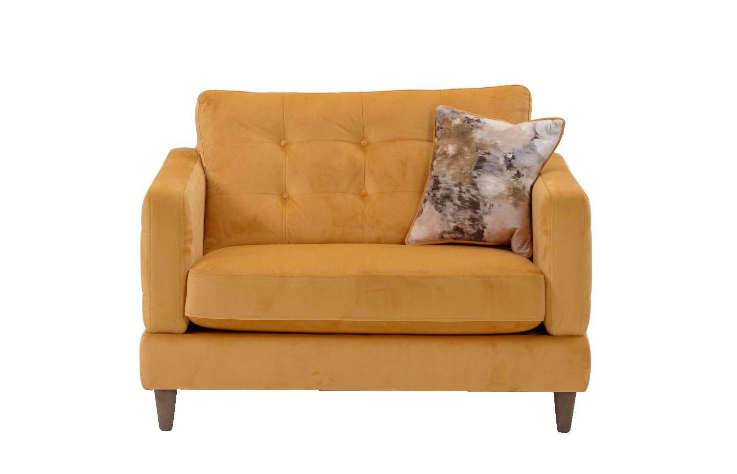 Mustard yellow cuddle online chair