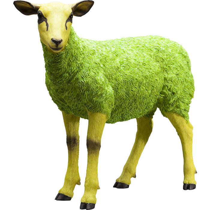 Green Sheep Figurine