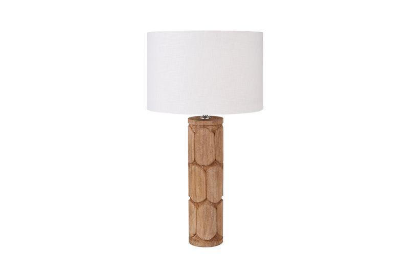 Ellia Natural Wood Tall Table Lamp