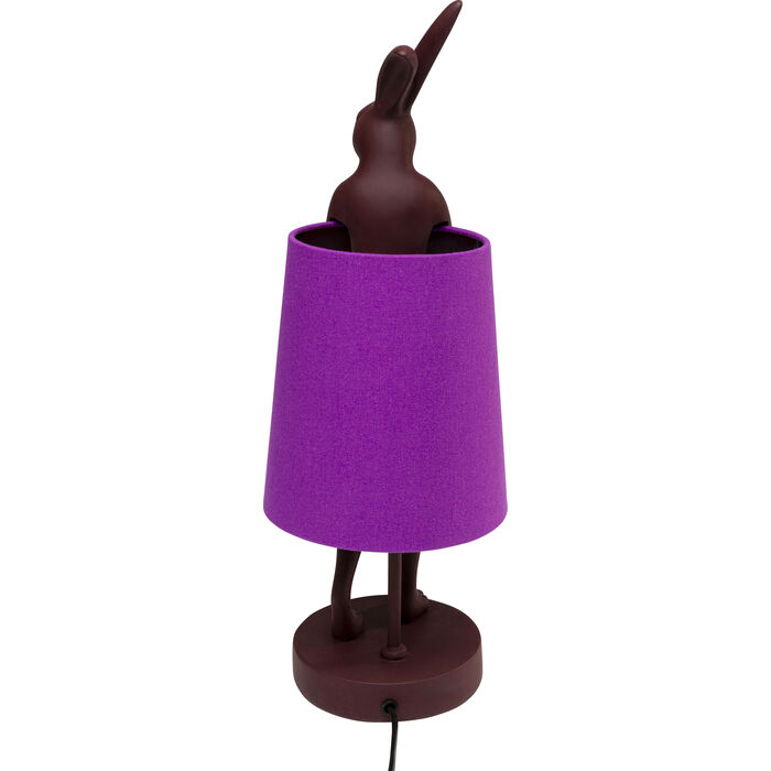 Red and Purple Rabbit Table Lamp