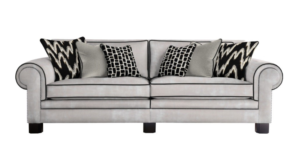 Cecilia Grand Split Sofa Flatiron Pearl