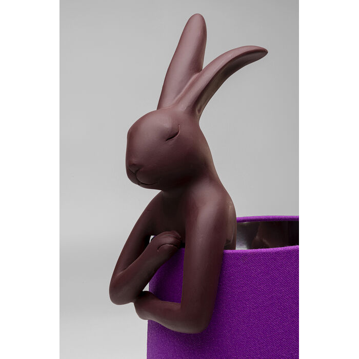 Red and Purple Rabbit Table Lamp