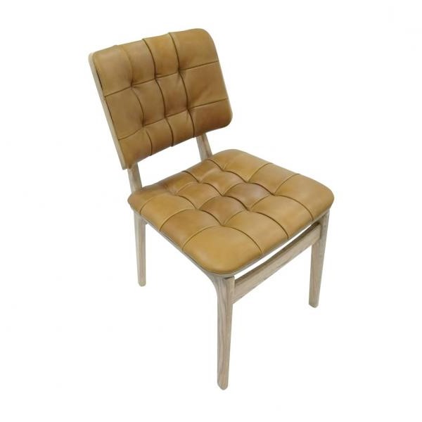 Fernvale Dining Chair Tan with Grey Oil Legs