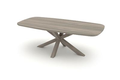 Hillsdale Ash Star Leg Table 3cm plate 220x105cm