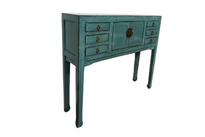 Andorra Turquoise Console Table