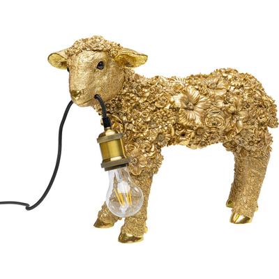 Gold Flower Sheep Table Lamp