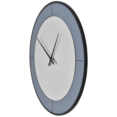 Two Tone Mirrored Round Clock