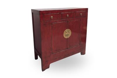 Andorra Red 3 Drawer 2 Door Cabinet