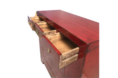 Andorra Red 3 Drawer 2 Door Cabinet