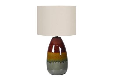 Blue and Brown Table Lamp