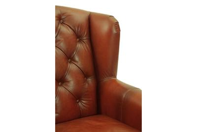 Leopold Wing Chair Brown