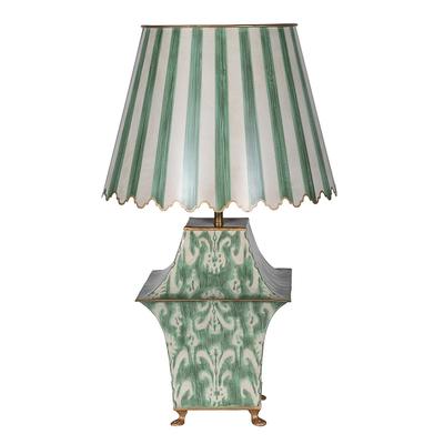 Forest Green Ikat Table Lamp