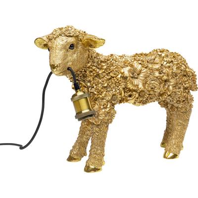 Gold Flower Sheep Table Lamp