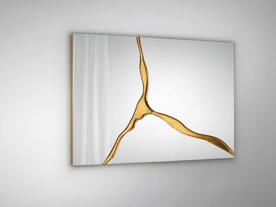 Sucros Gold Leaves Mirror