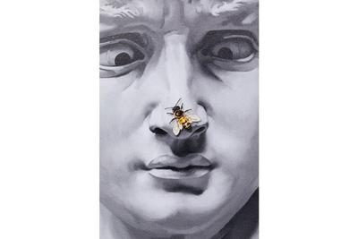 The Statue and Bee Framed Picture