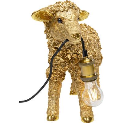 Gold Flower Sheep Table Lamp