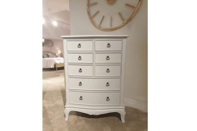 Adriana 8 Drawer Tall Wide Chest