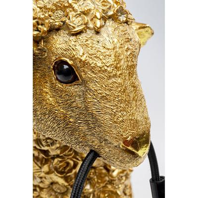 Gold Flower Sheep Table Lamp