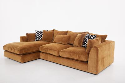 Prescott Chaise Sofa LHF Dusk Cinnamon