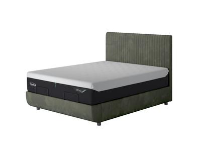 Tempur Arc Storage Bed and Headboard 5ft Dark Green