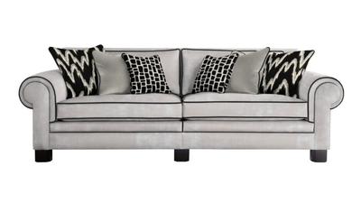 Cecilia Grand Split Sofa Flatiron Pearl