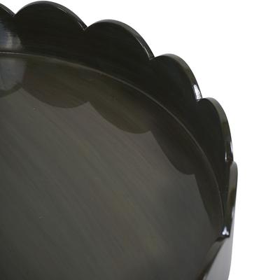 Olive Lacquer Round Tray