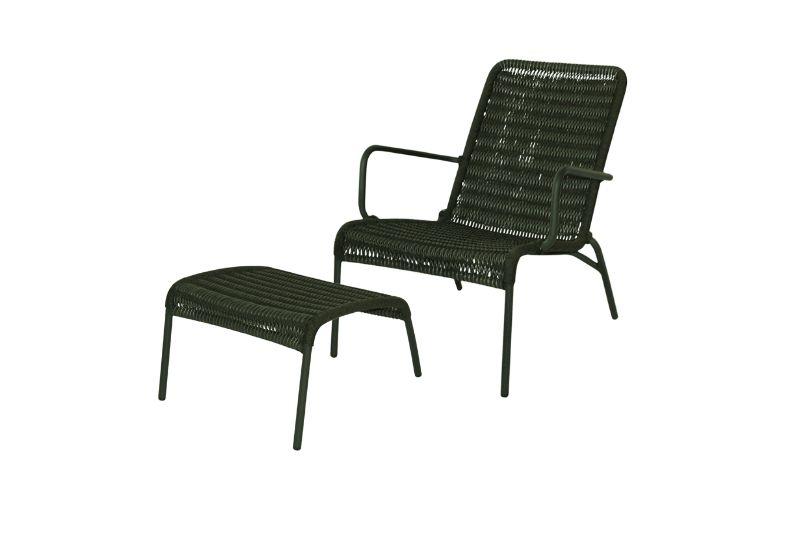 Ellendale Garden Lounge Chair and Footstool