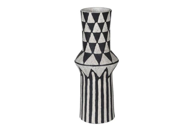 Tribal Black and White Vase