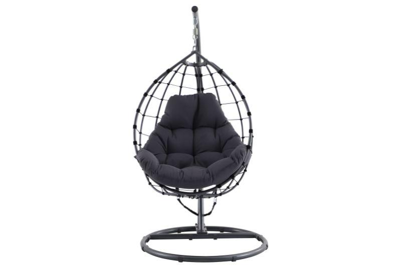 Shelton Garden Hanging Chair Anthracite