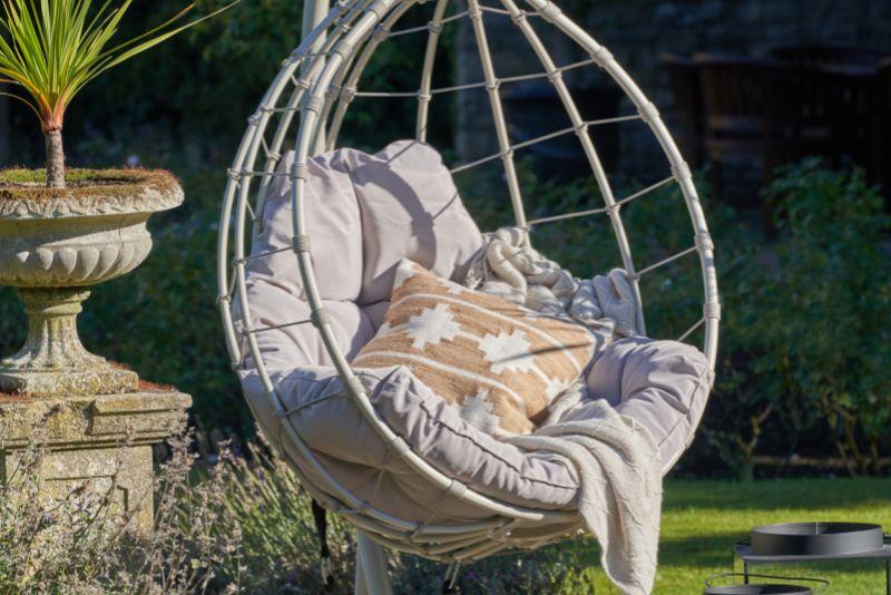 Shelton Garden Hanging Chair Pebble