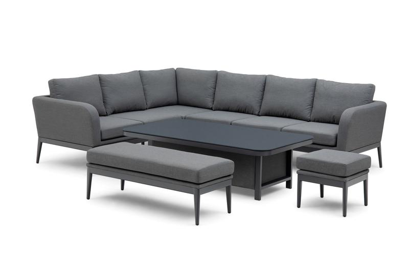 Iris Garden Corner Lounge Set LHF Grey