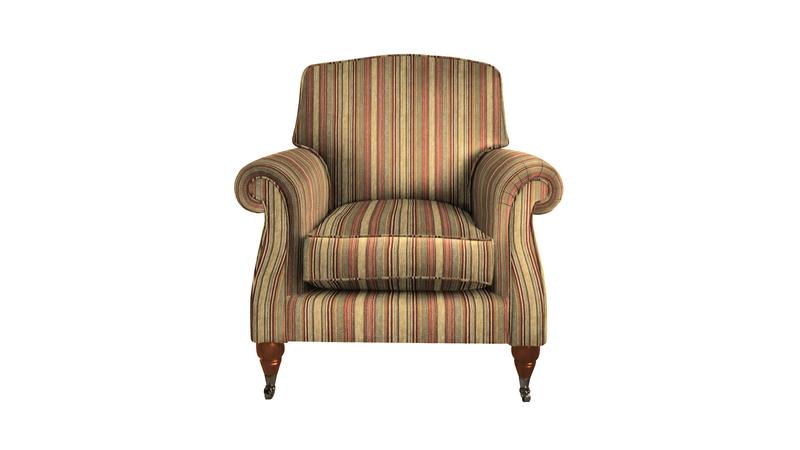 Eastbury Armchair Baslow Stripe Gold