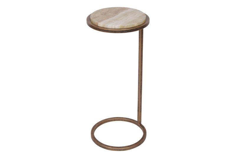 Iota Accent Table Green Onyx