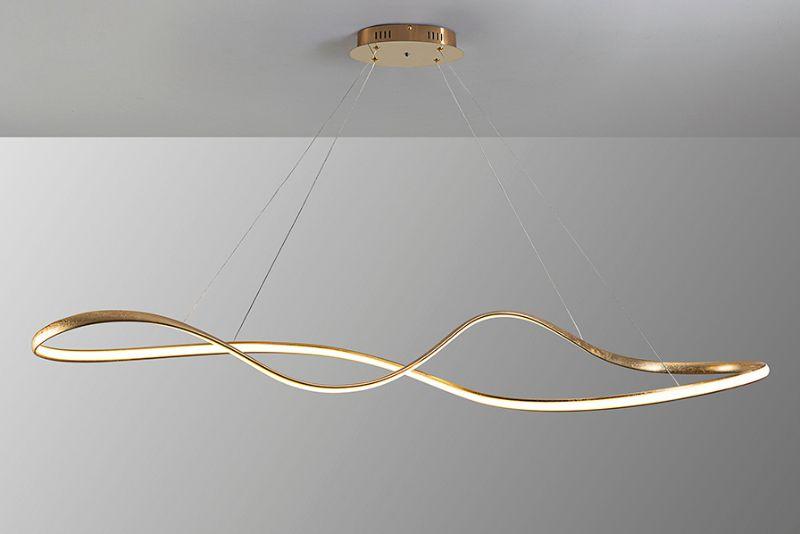 Lia Large Gold Pendant Lamp