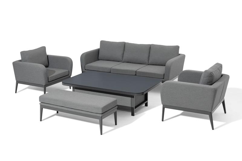 Iris Garden Sofa Lounge Set Grey